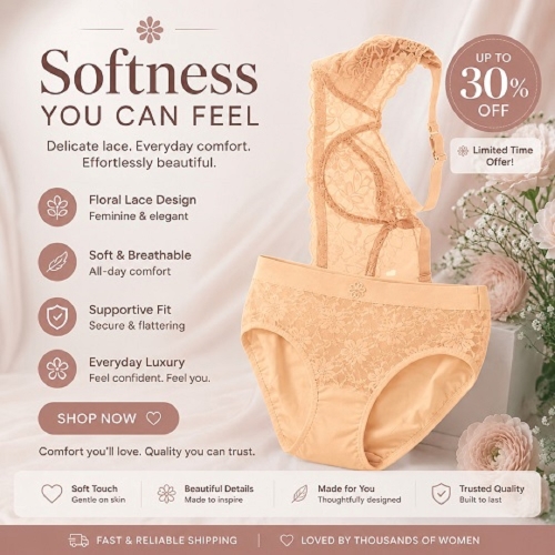 Full net bra panty 4 sets 8 pcs combo