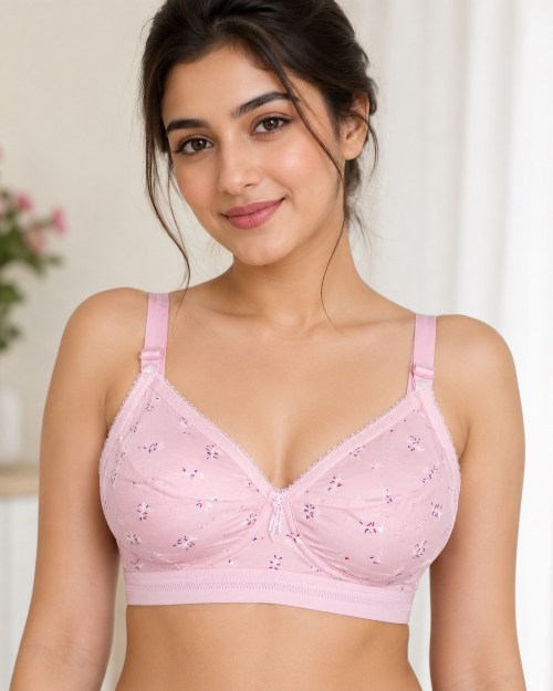 4 Pieces Combo Like Me Print Bra