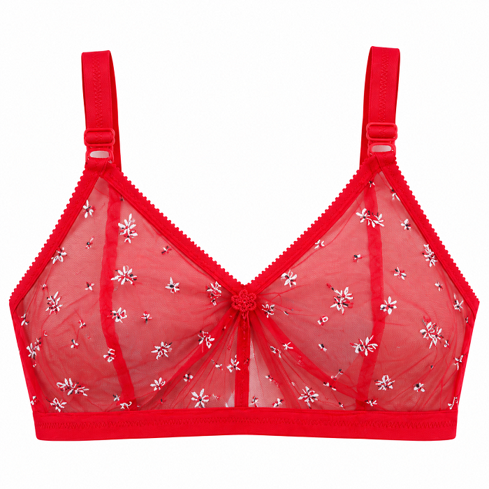 4 Pieces Combo Like Me Print Bra